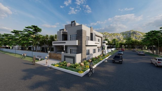 Lumion render of the course house